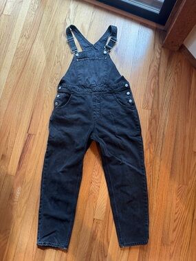 Black Denim overalls